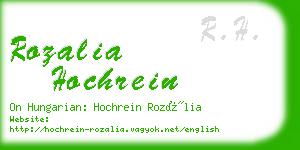 rozalia hochrein business card